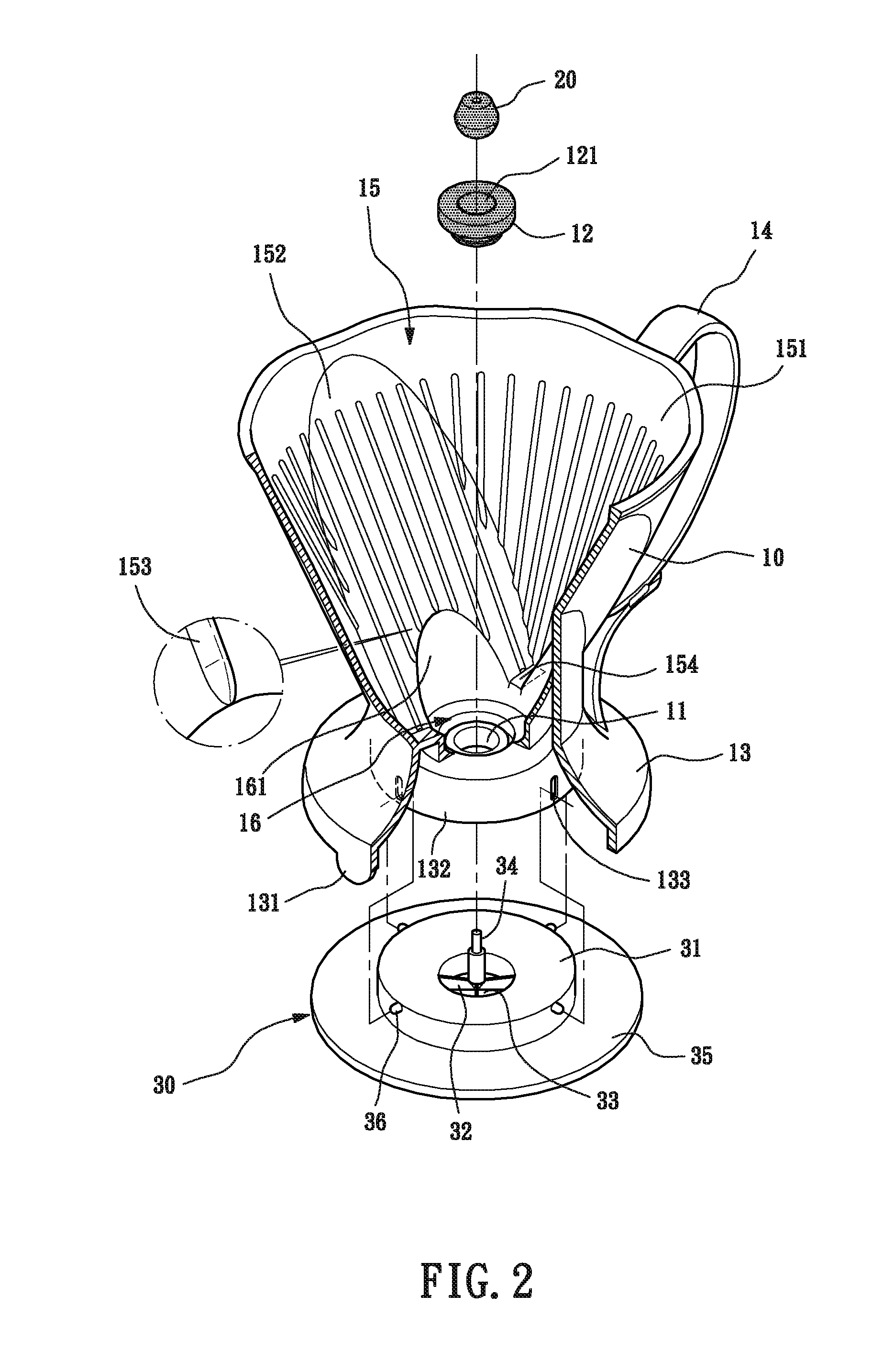 Coffee making kettle using venturi