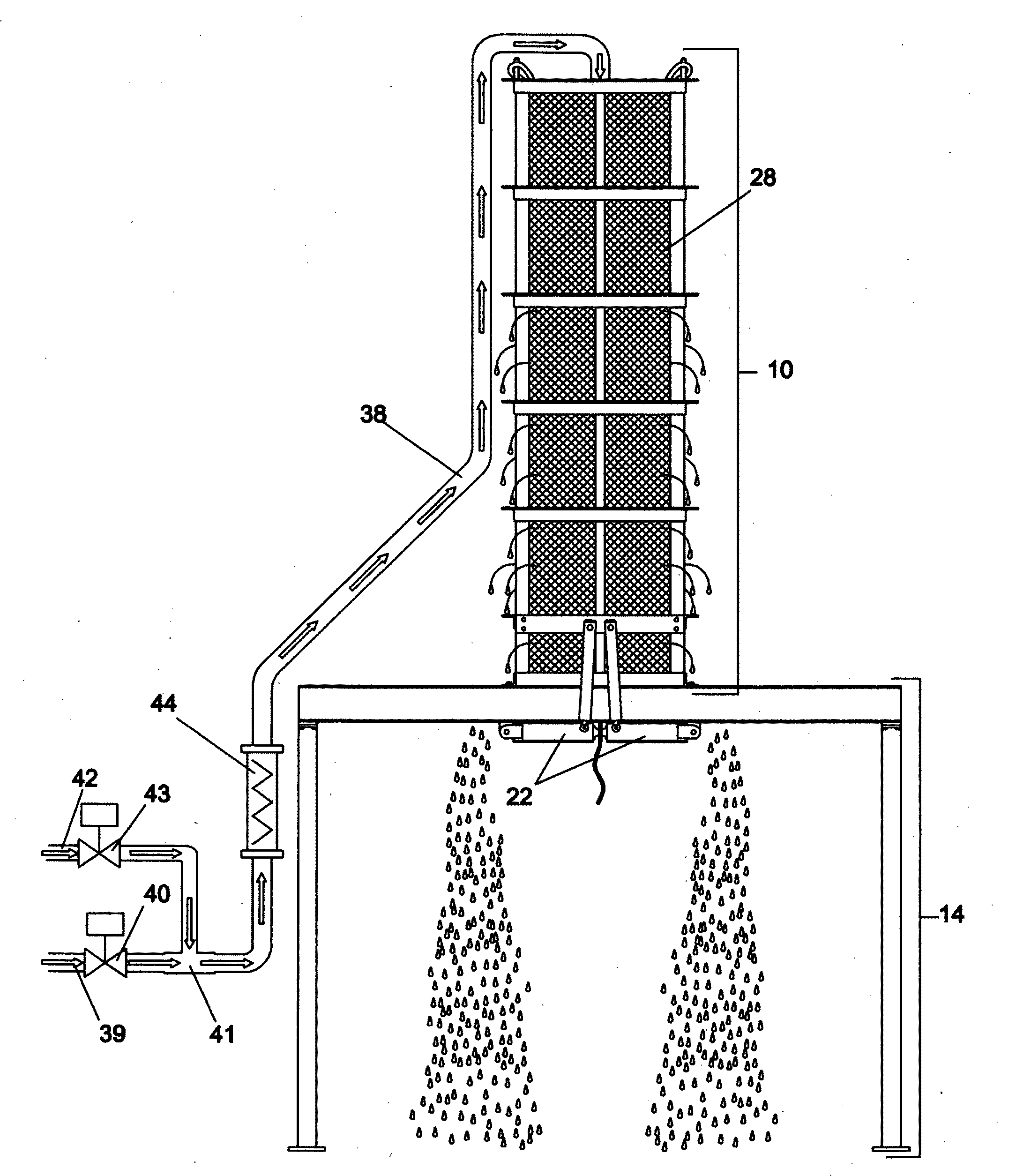 Method of dewatering solids laden liquids utilizing a reusable filter element