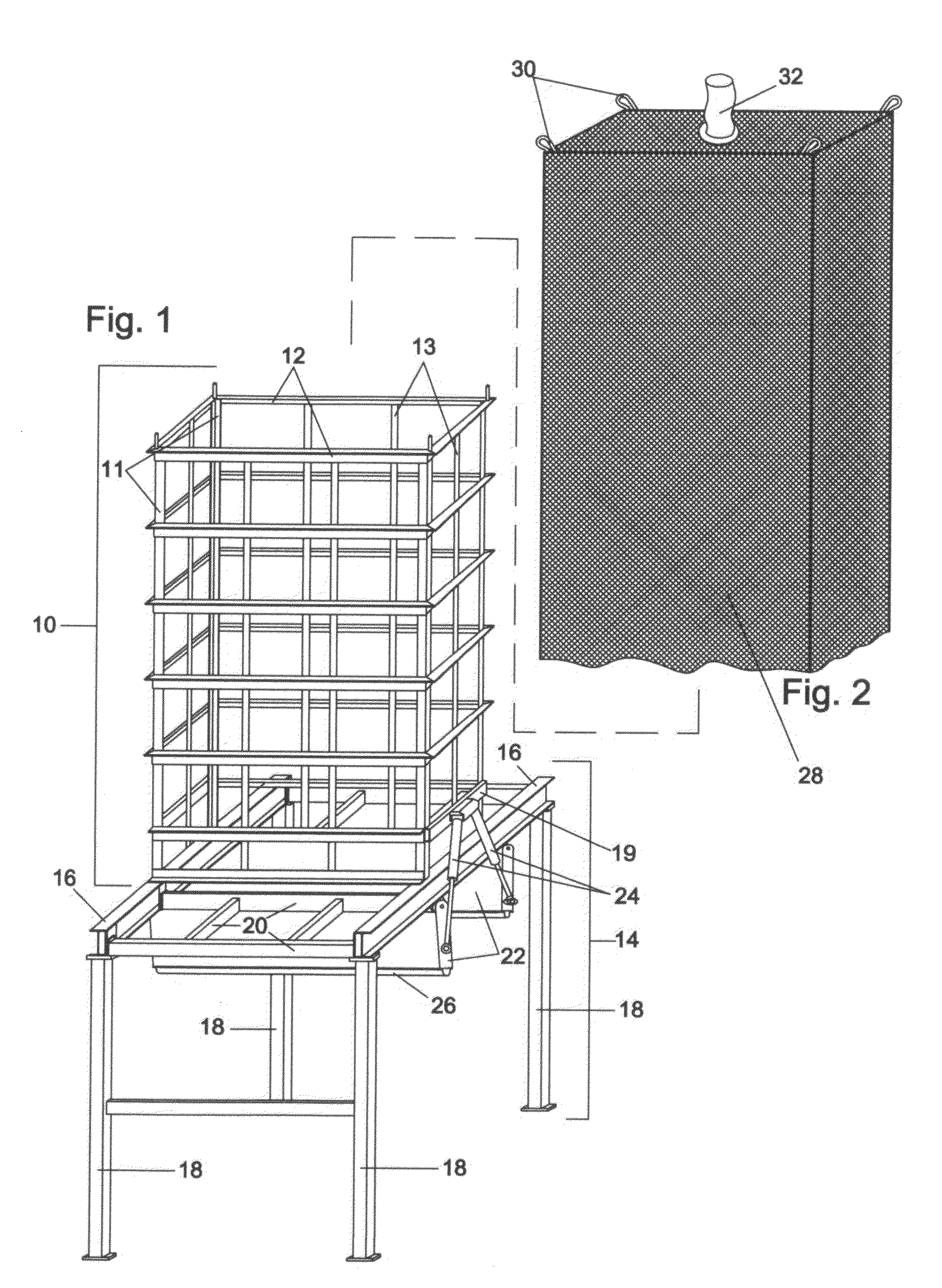 Method of dewatering solids laden liquids utilizing a reusable filter element