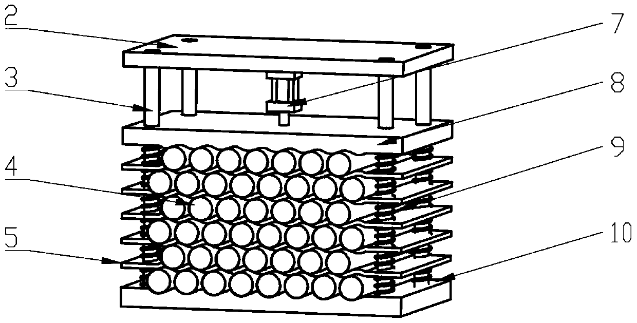 A small dense multi-point flexible mold