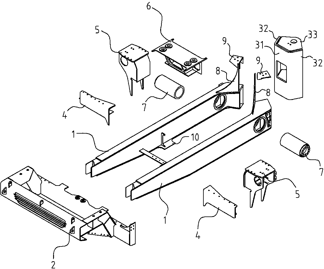 Dumper frame