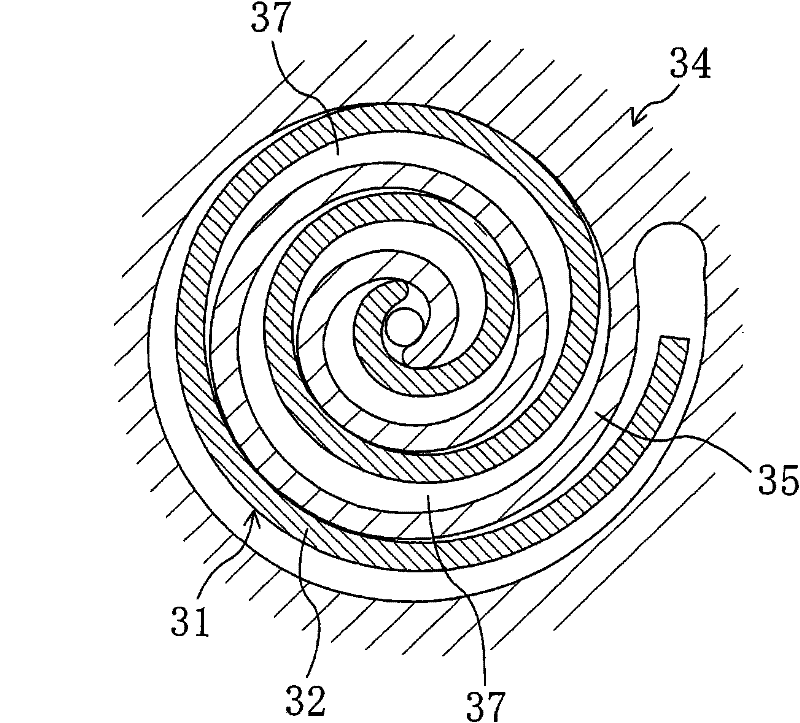 Device and method for positioning fixed scroll