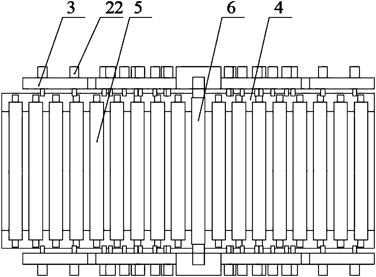 Wood board double-sided hot press-fit processing device