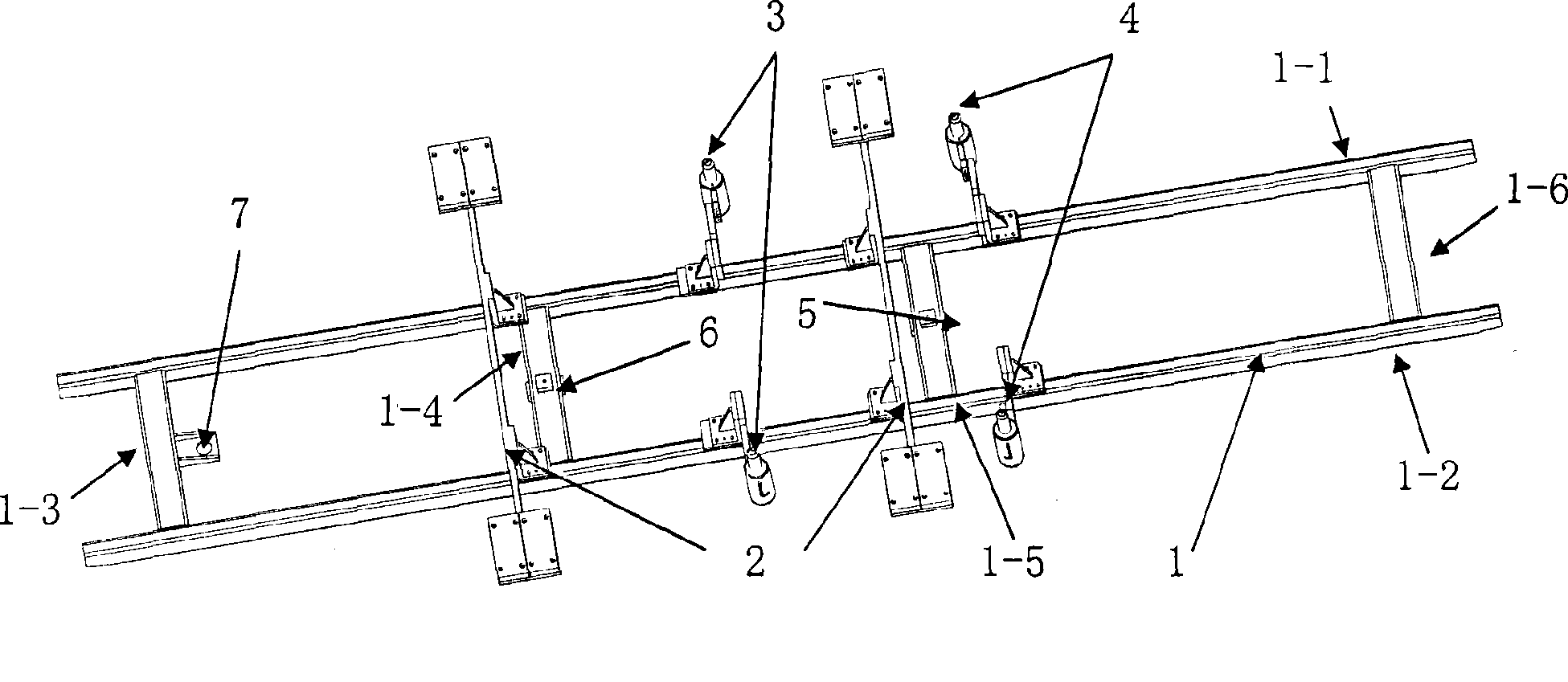 Welding skid for transmitting multiple coachbuilt body