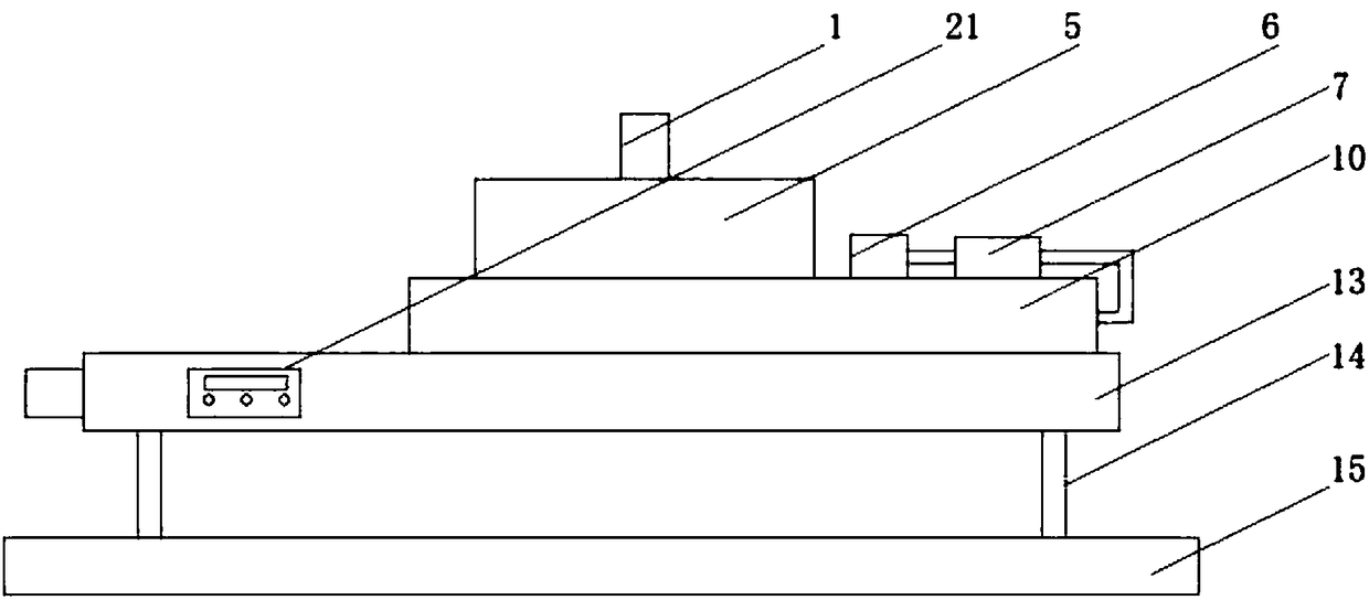 Pressing and stacking device of plate for intelligent processing