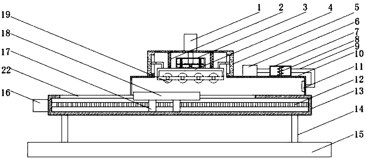 Pressing and stacking device of plate for intelligent processing