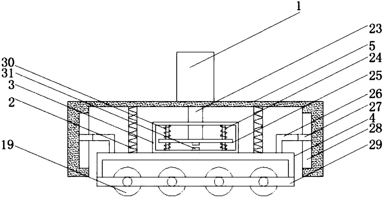 Pressing and stacking device of plate for intelligent processing