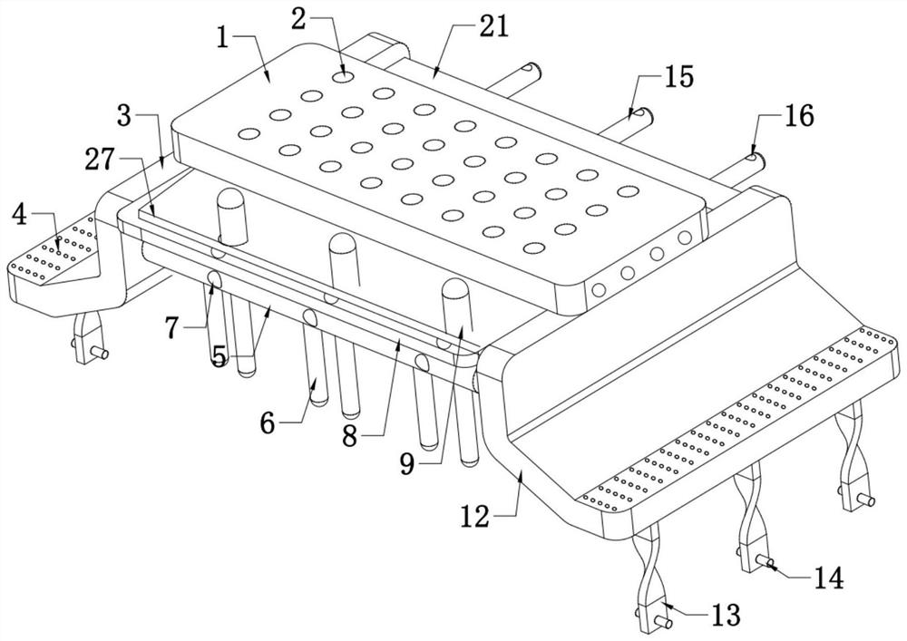 Roadbed reinforcing device for highway bridges