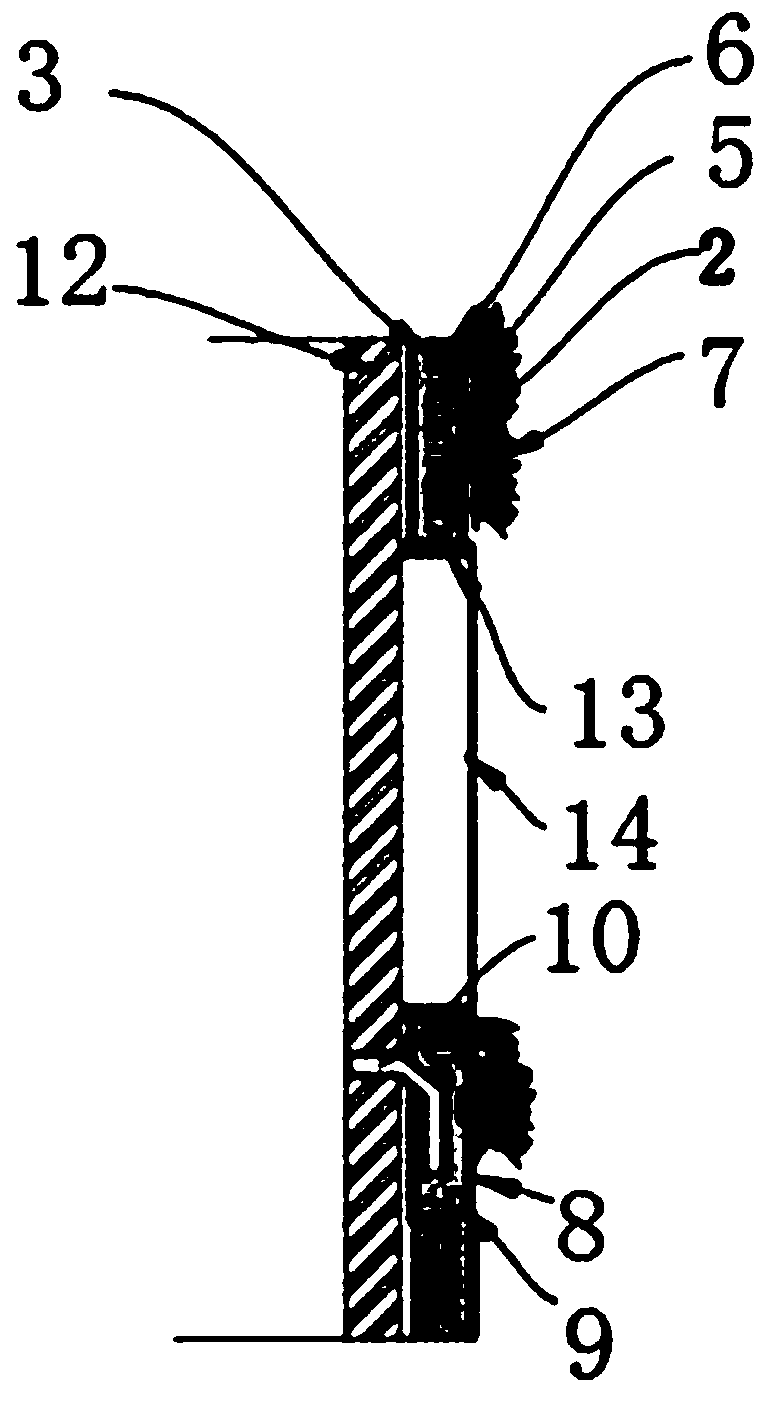 Greening circulating system based on plant cultivation on building outer wall and wastewater utilization