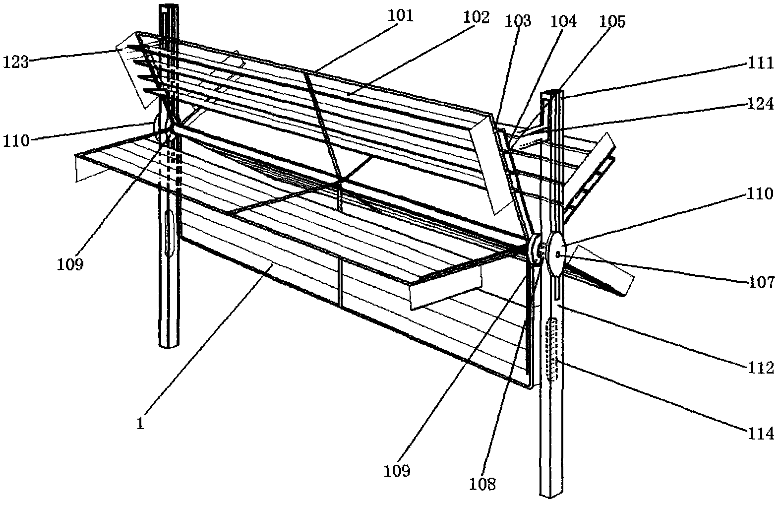 Sea wave active plate dam power generation system