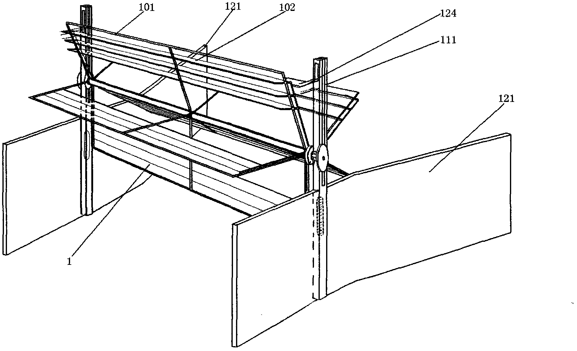 Sea wave active plate dam power generation system