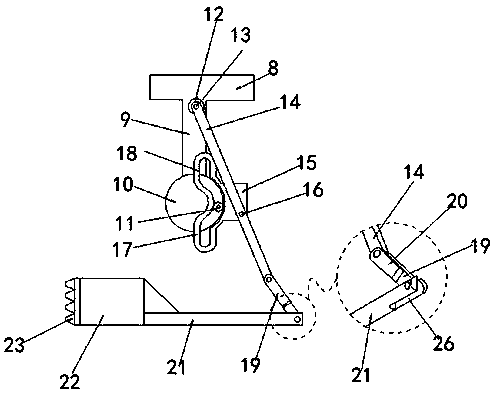 Smashing device used for folium artemisiae argyi extracting juice