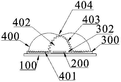 Light source structure wide in light outgoing face