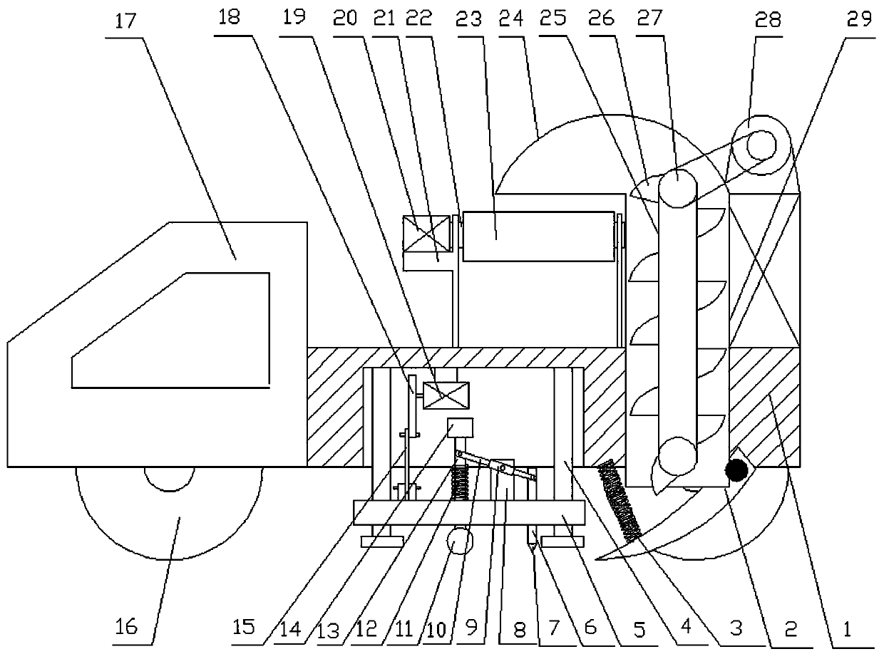 Road maintenance equipment with functions of road surface firm ice crushing and clearing