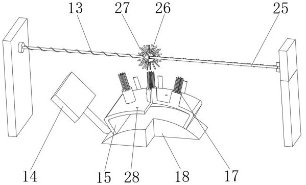 Efficient cleaning device for gynecological instruments