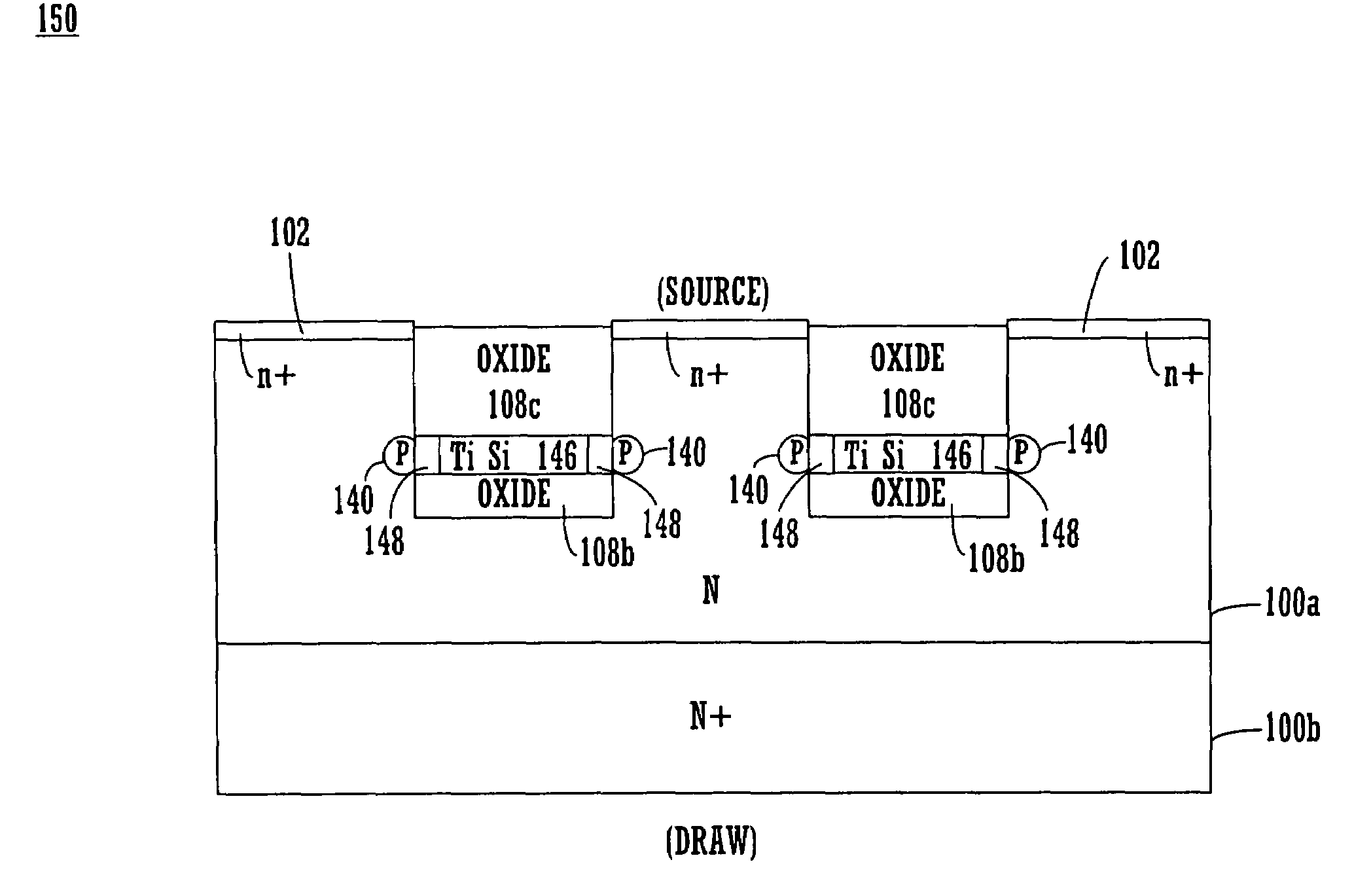 JFET and MESFET structures for low voltage high current and high frequency applications