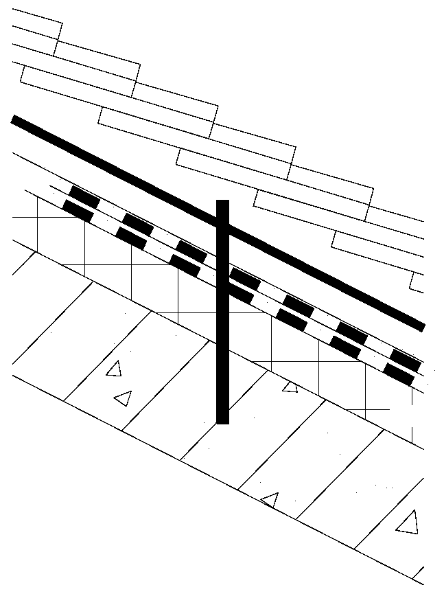 Construction method of anti-skid technology for tile roof