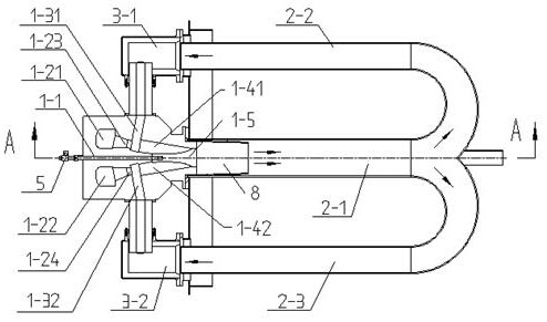 A regenerative m-shaped radiant tube unit and its combustion method