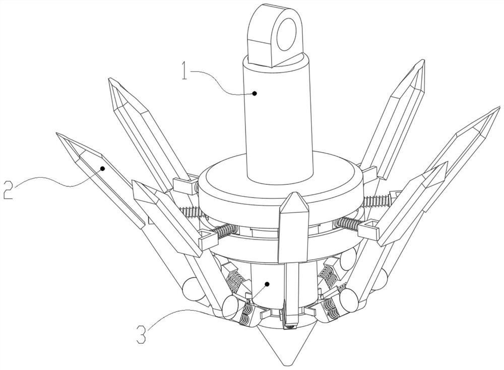 Deflection stress type ship anchor