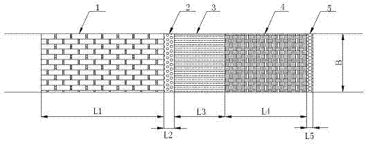 Method for in-situ ecological treatment of town domestic waste water by using river and creek converging