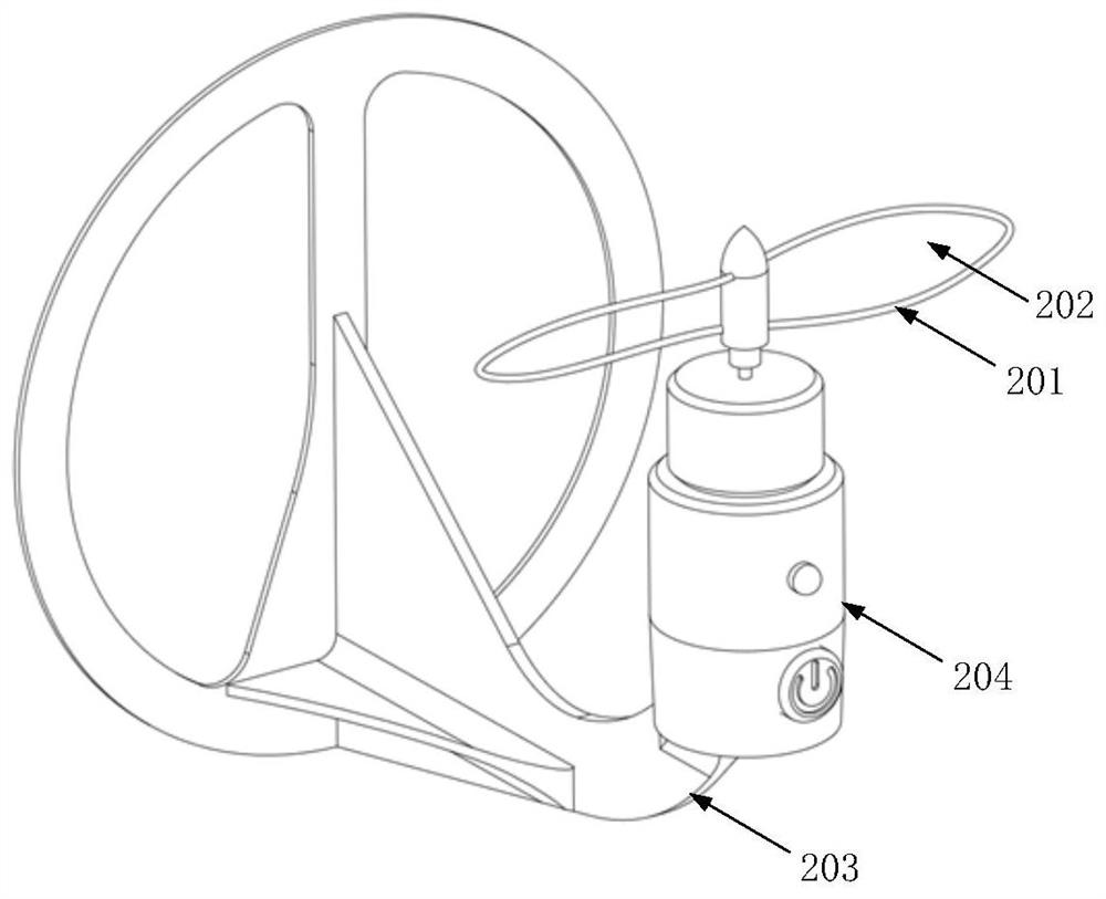 A composite aeroplane with rotor and inflatable airbag with vector thrust