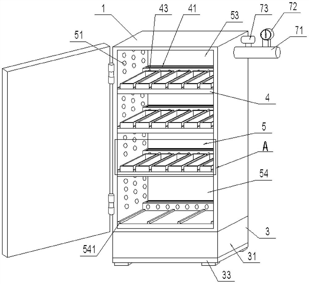 Reagent storage cabinet for laboratory