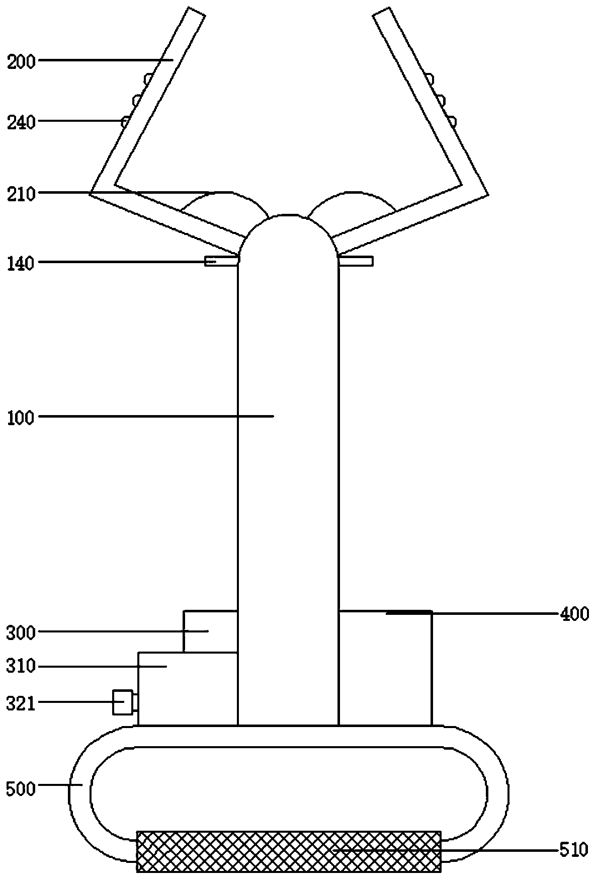 Digestive endoscopy titanium clamp device capable of injecting water