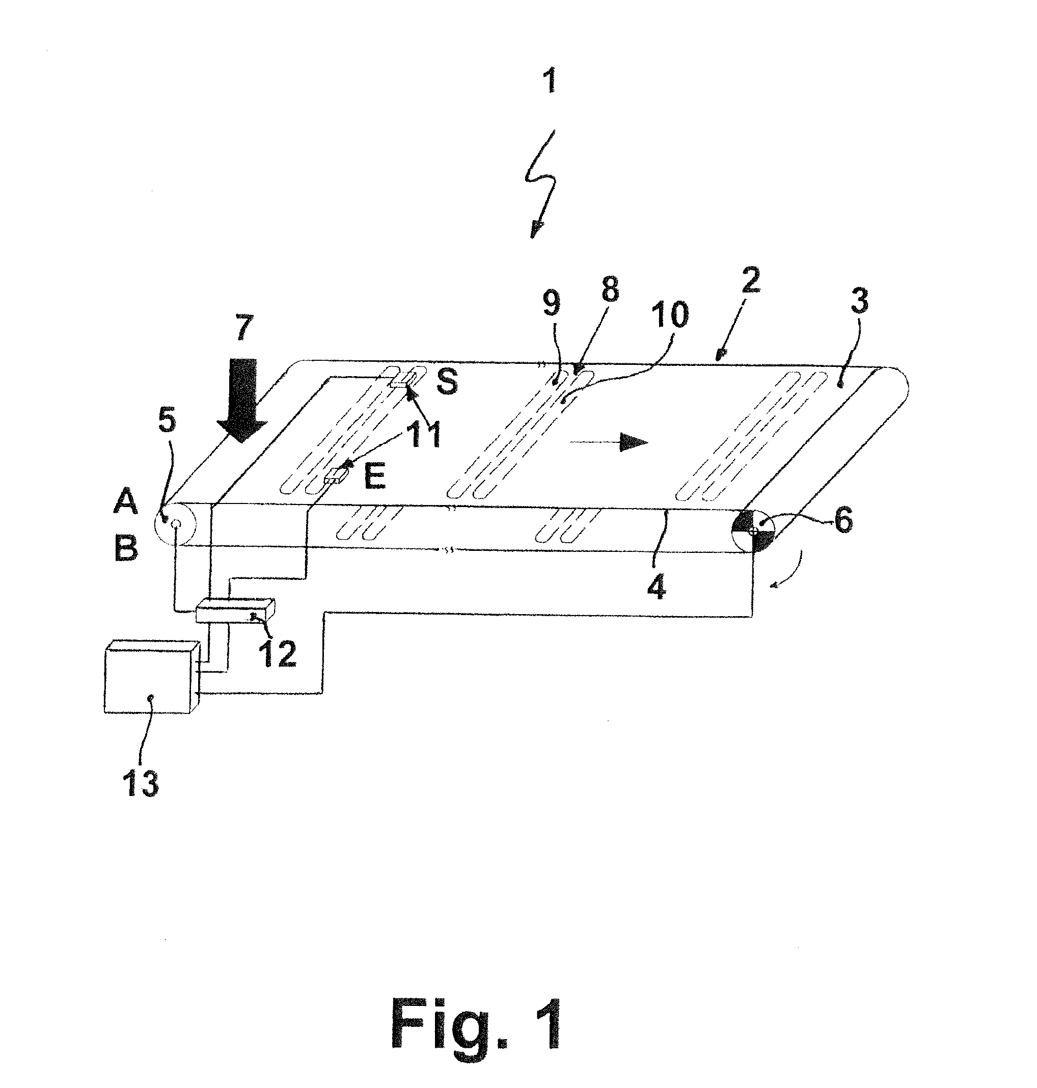 Arrangement for monitoring a conveyor system to detect damage to the conveyor belt thereof