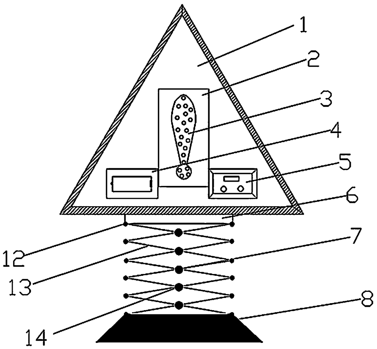 Safety warning board used for architecture and construction