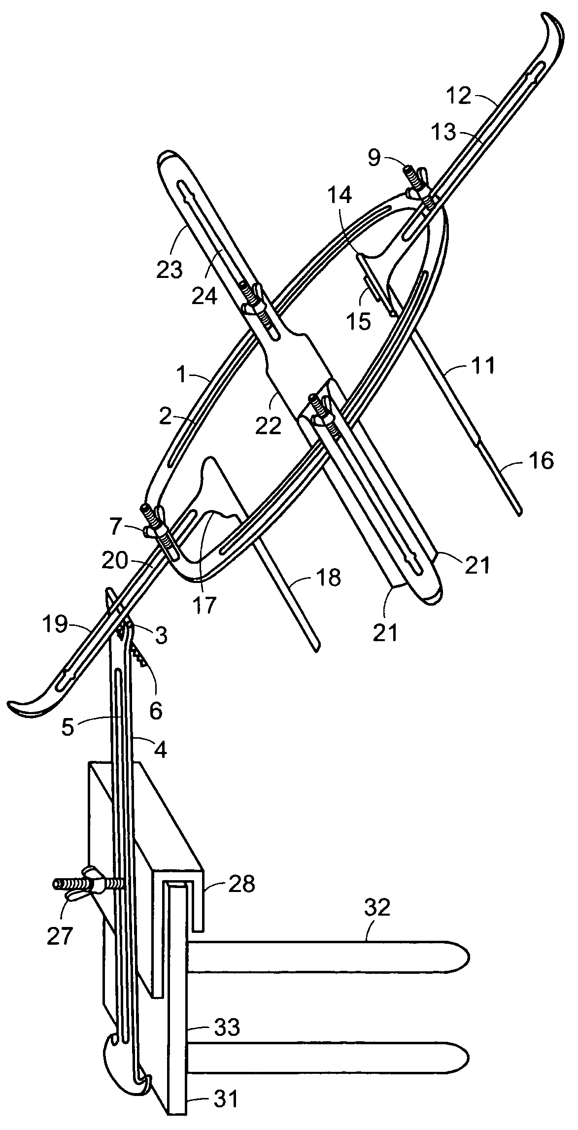 Self-retaining retractor