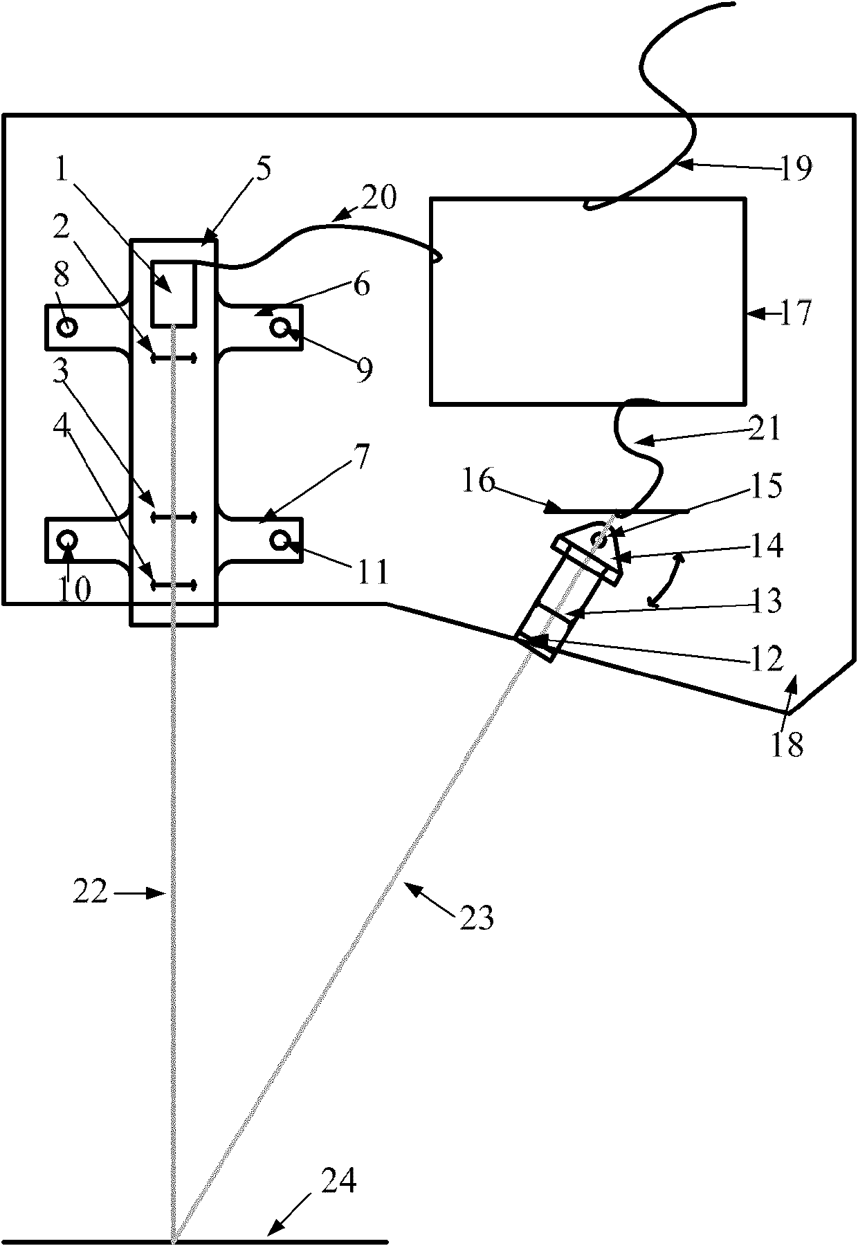 Processing precision property online measurement device and method for super-heavy lathe