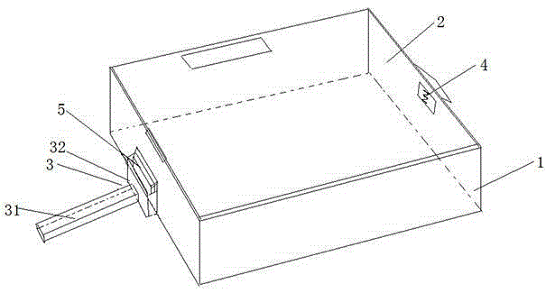 Portable dismountable vehicle-mounted snack box