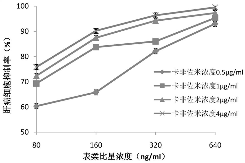 Application of carfilzomib and epirubicin combined medicine to preparation of medicine for treating liver cancer