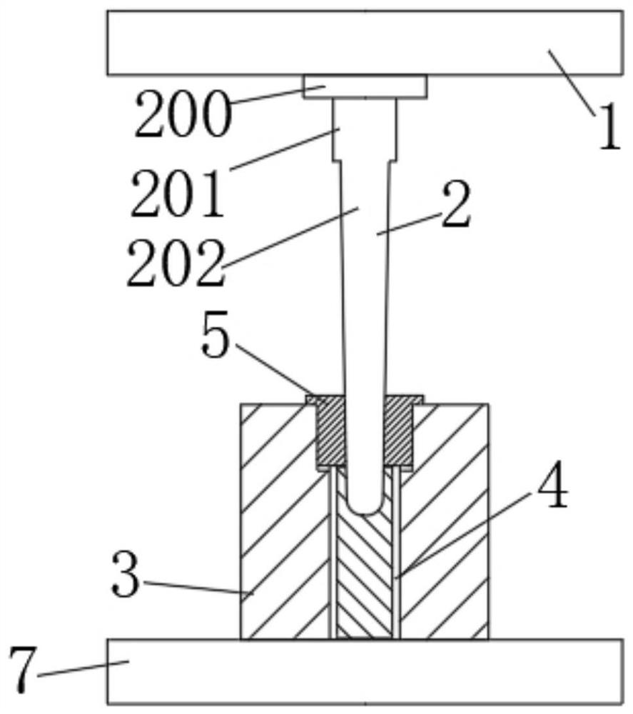 Thin-wall deep-hole cylinder precision forge piece composite forming technology and device