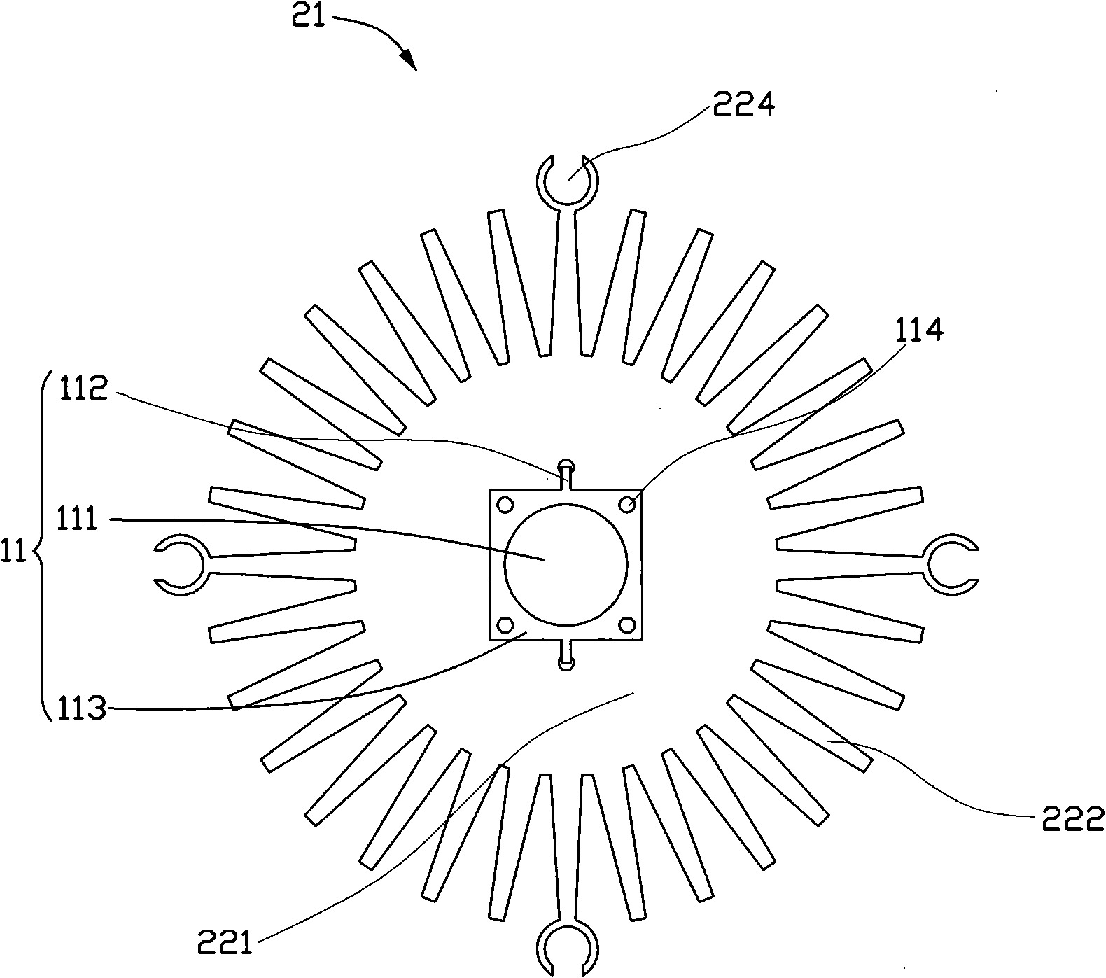 Illuminating device and light engine thereof