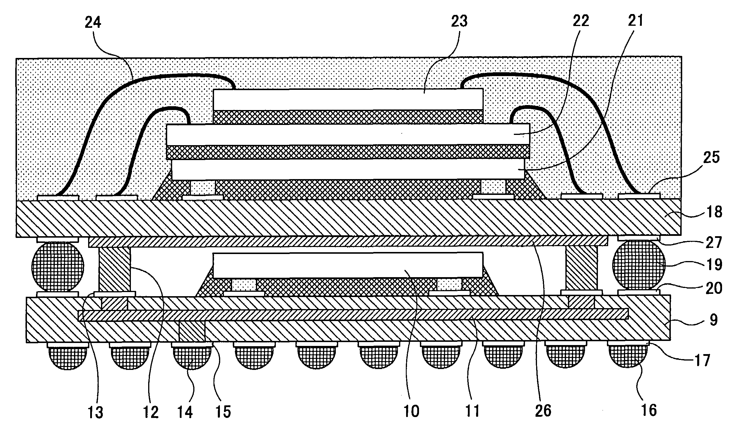 Stacked-type semiconductor device