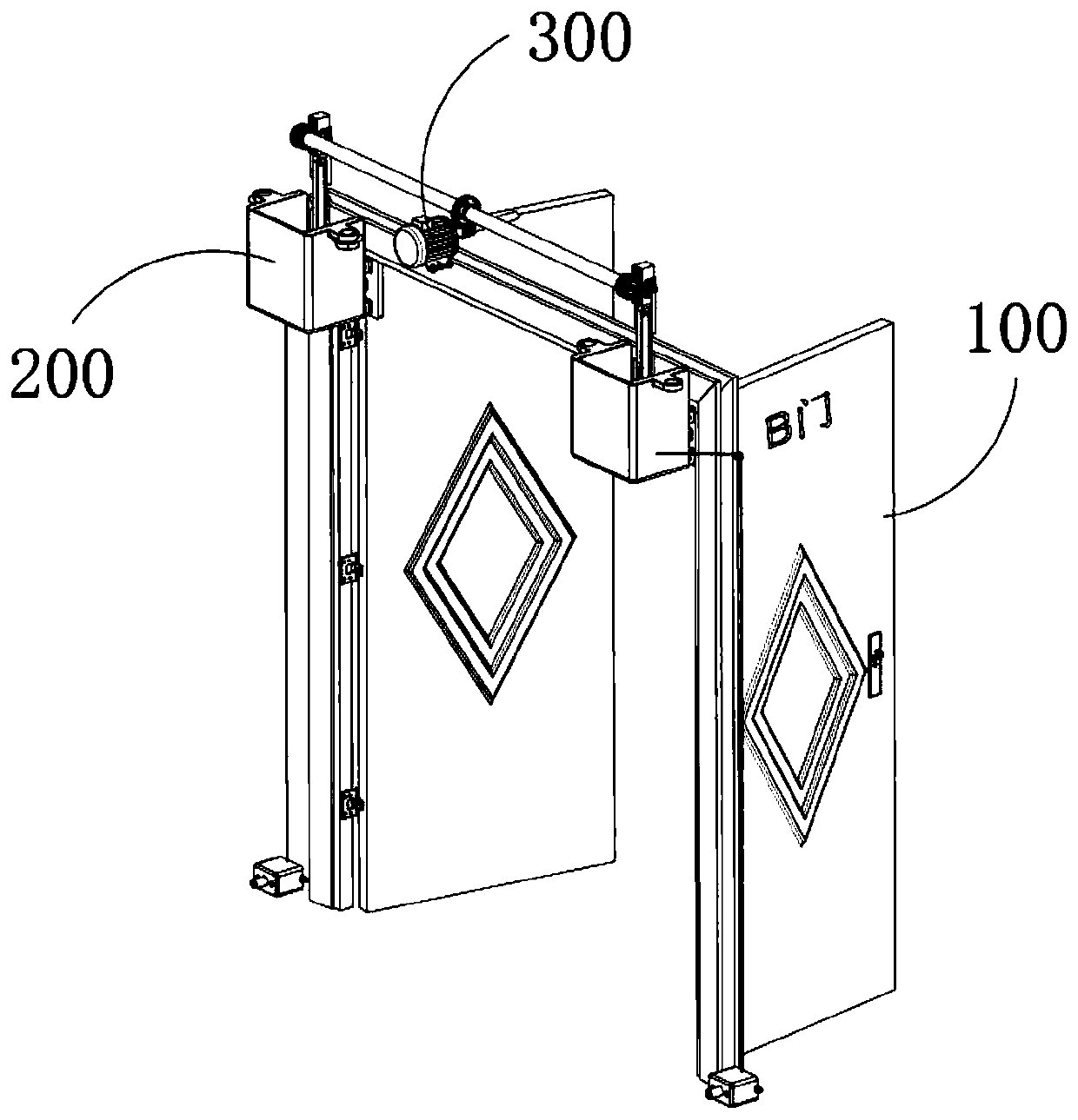 Emergency opening method of fire door