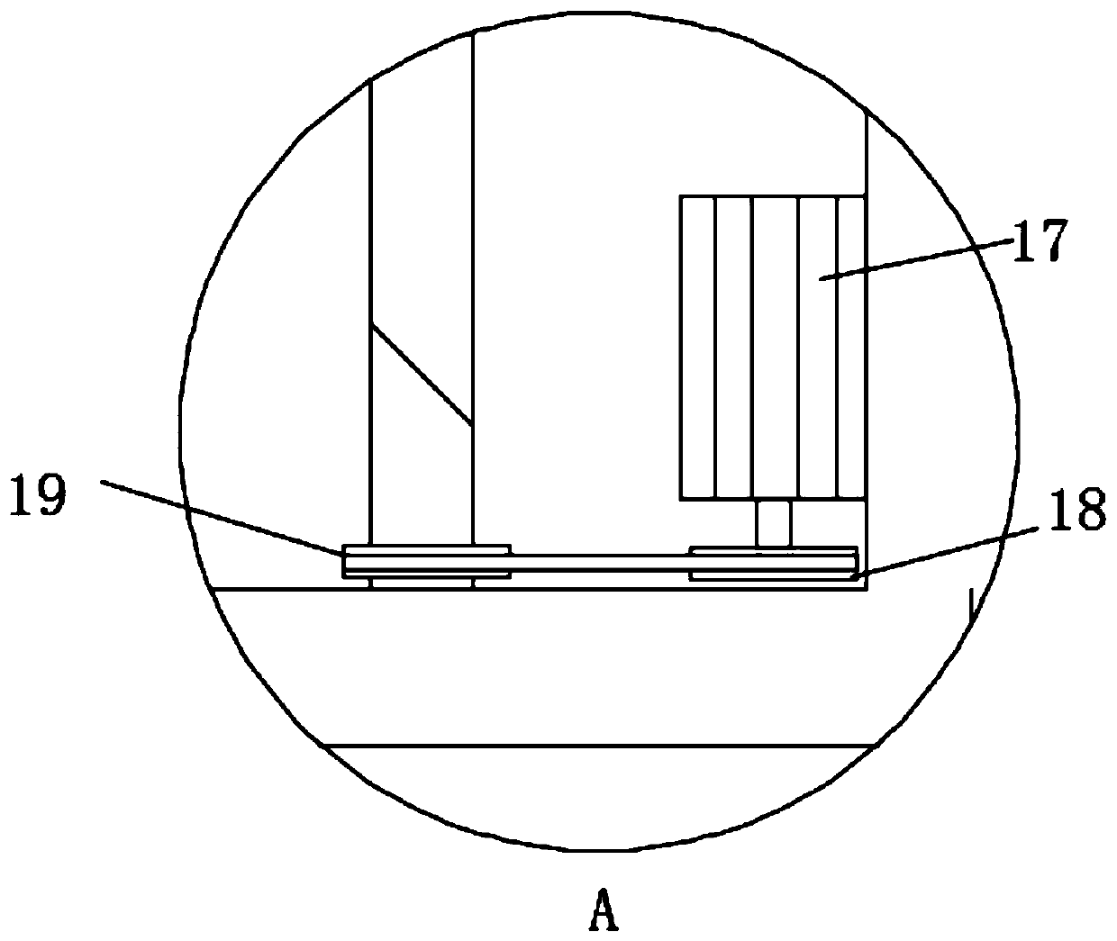 Auxiliary device for installing of flag lamp poles along road