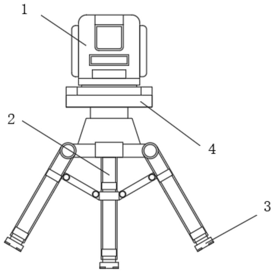 On-site surveying and mapping work system for engineering surveying and mapping