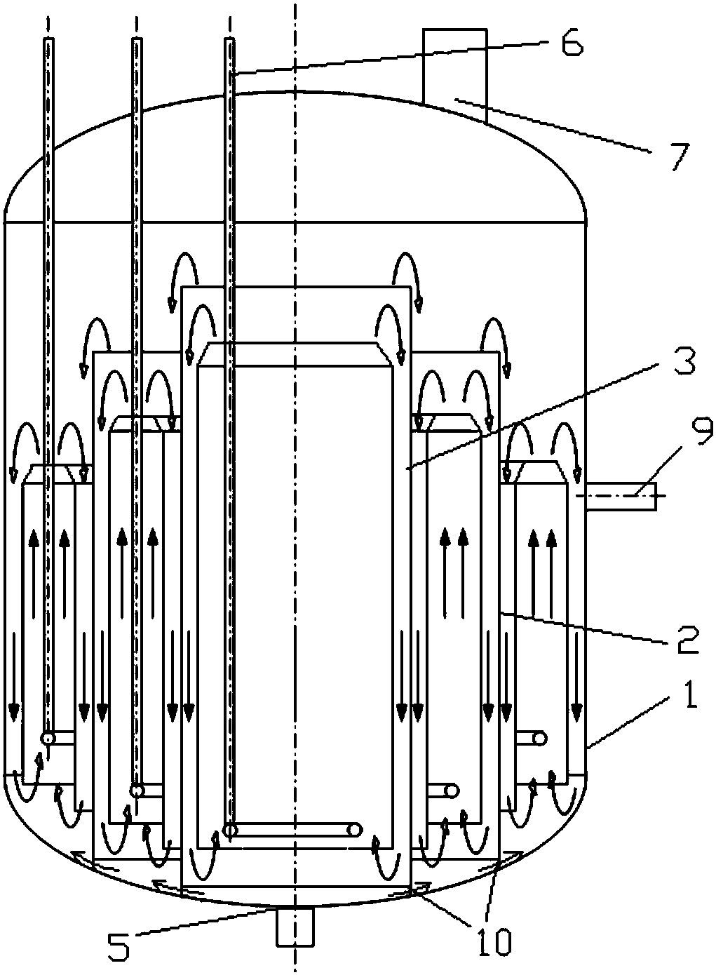 Method for preparing cyclohexanol and cyclohexanone based on multi-layer annular flow guide cylinder bubbling reactor