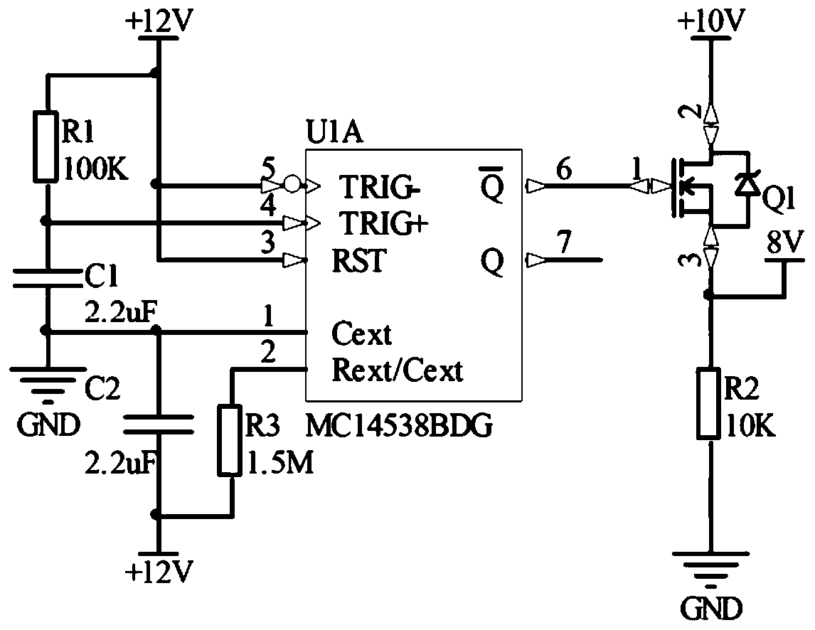 High-temperature long-distance sensorless direct-current brushless motor driving device