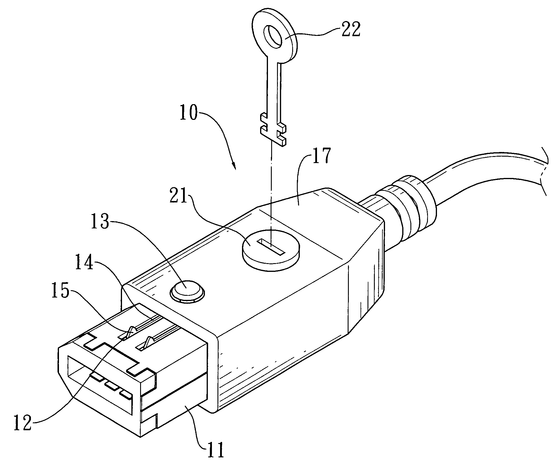 Protection structure of IEEE1394 connector