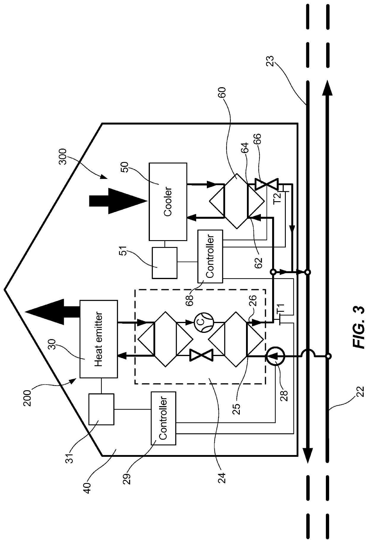 Energy distributing system