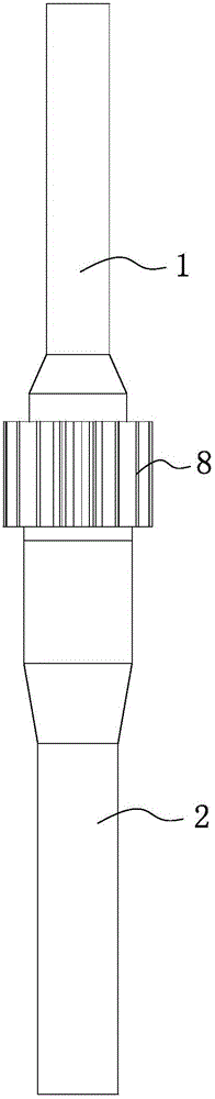 Automatic adjustable connecting piece capable of achieving upper screwing and lower locking