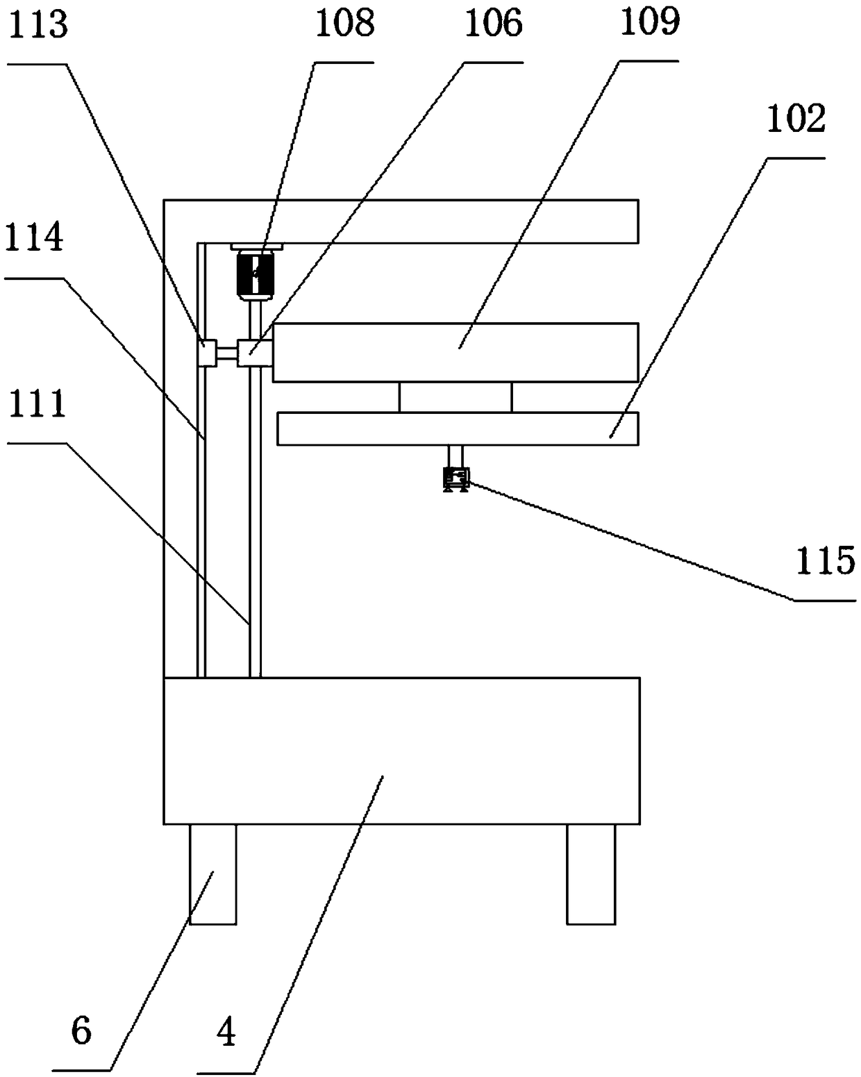 A meridian column automatic moxibustion bed