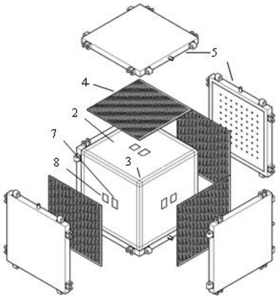 Rock mass three-dimensional seepage characteristic determination test device and rock mass three-dimensional seepage characteristic determination test method