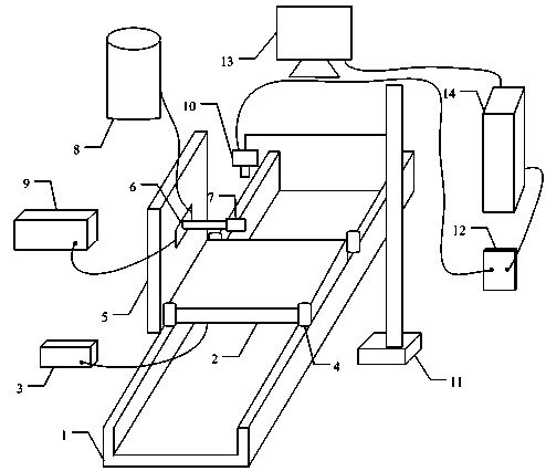 Detection device for tooth shape size of cross-shaped key