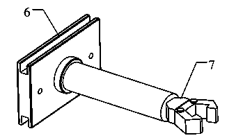 Detection device for tooth shape size of cross-shaped key