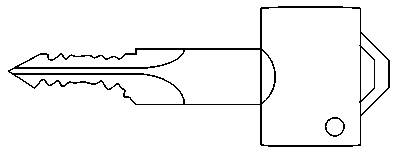 Detection device for tooth shape size of cross-shaped key