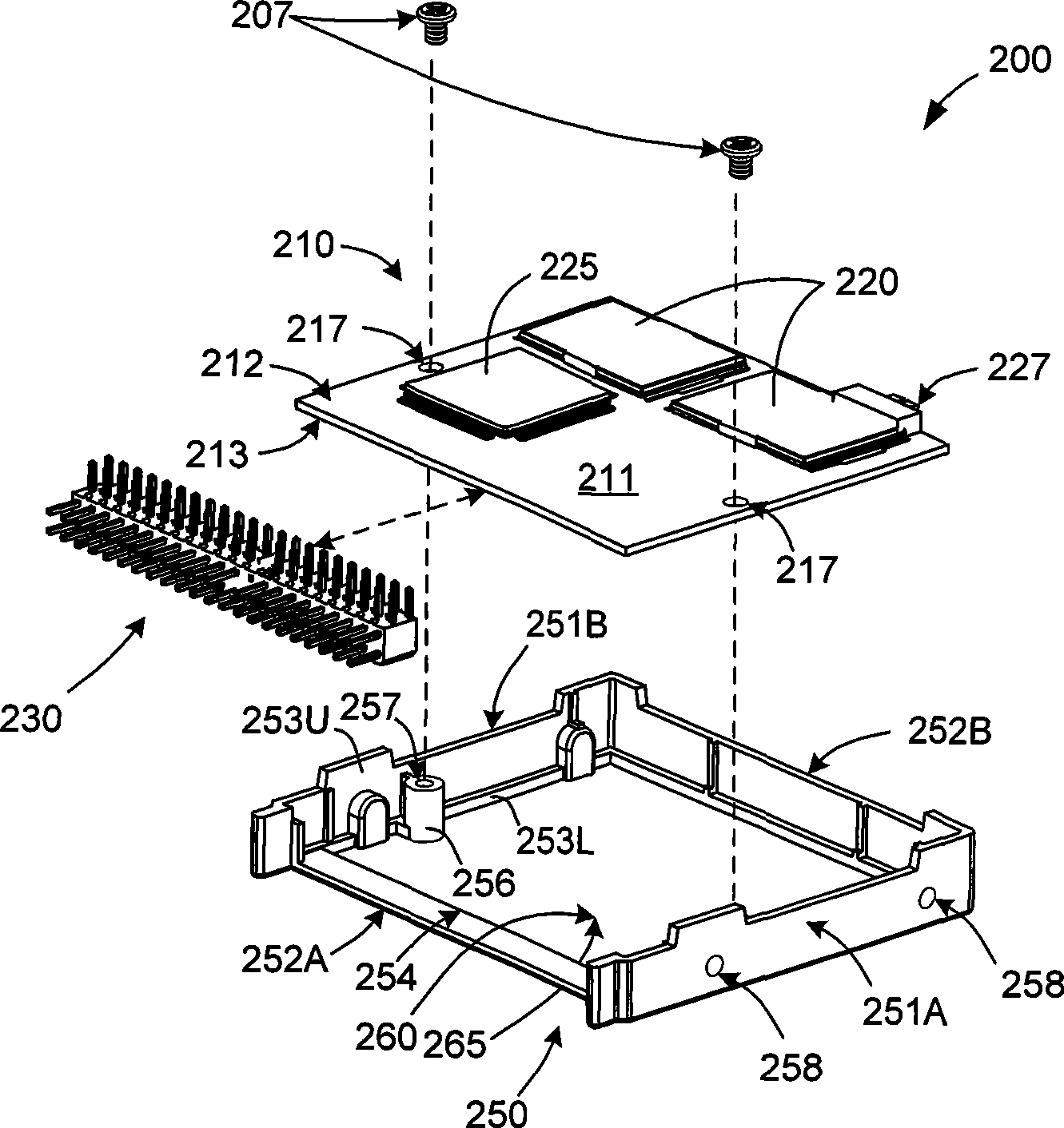 Solid state drive (ssd) with open top and bottom covers